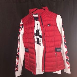 Tommy Hilfiger vest and crew neck
